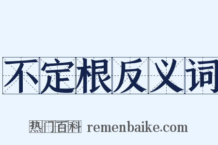 不定根反义词是什么意思的图片